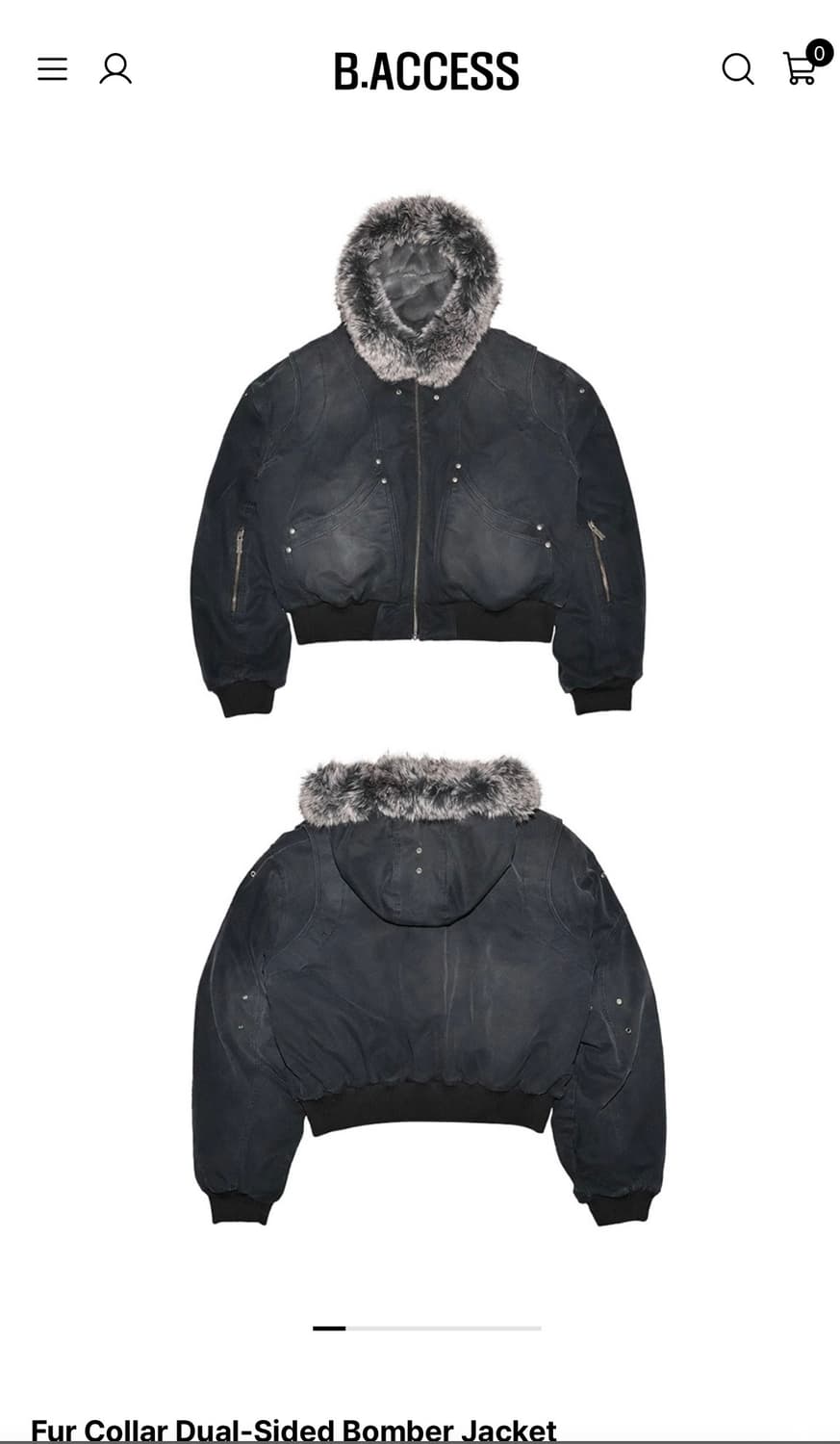 비엑세스 봄버 자켓 상품이미지1