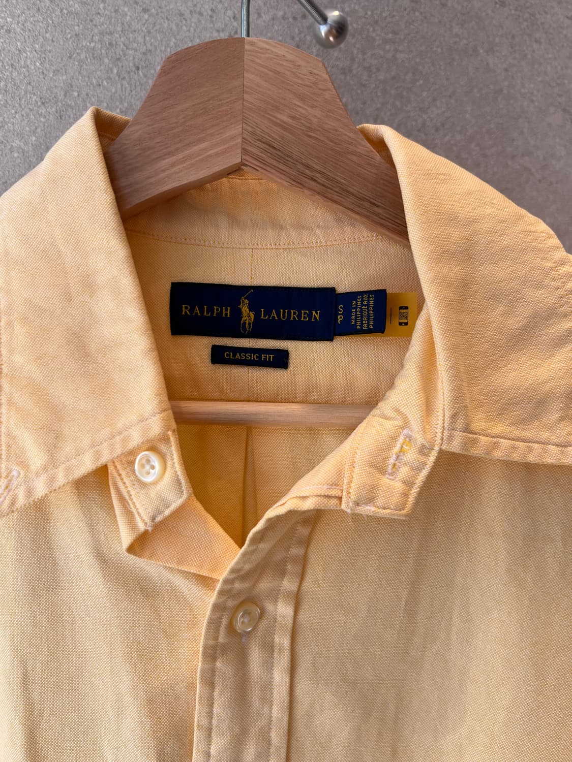 폴로 랄프로렌 클래식 핏 옐로우 셔츠 상품이미지3