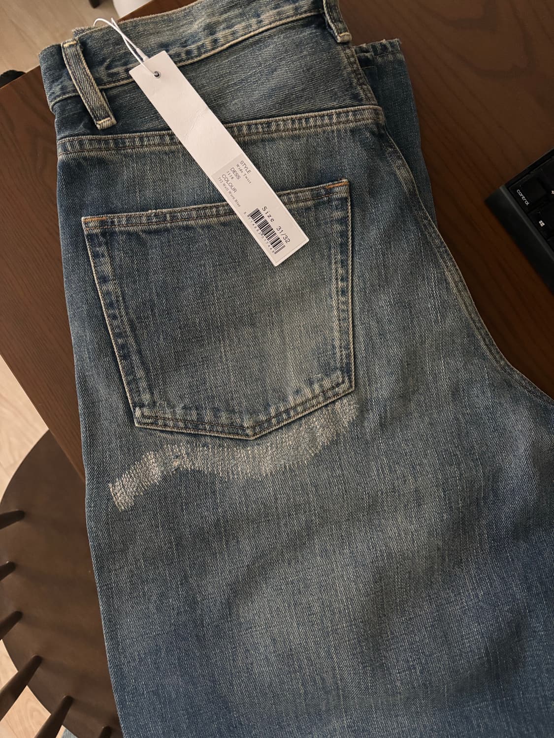 선플라워 와이드 트위스트 well worn blue 상품이미지4