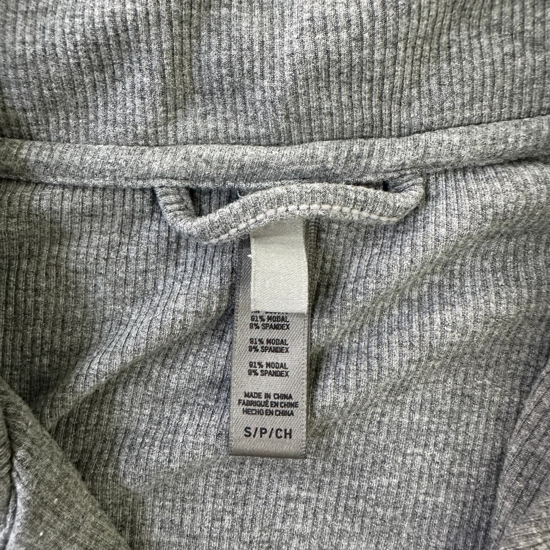 S 여성용 그레이 긴팔티 0326D 상품이미지2