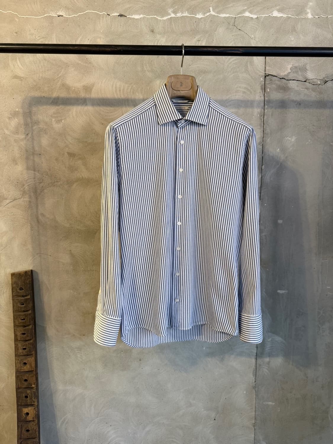 수트서플라이 스트라이프 셔츠 남성95-100 상품이미지7