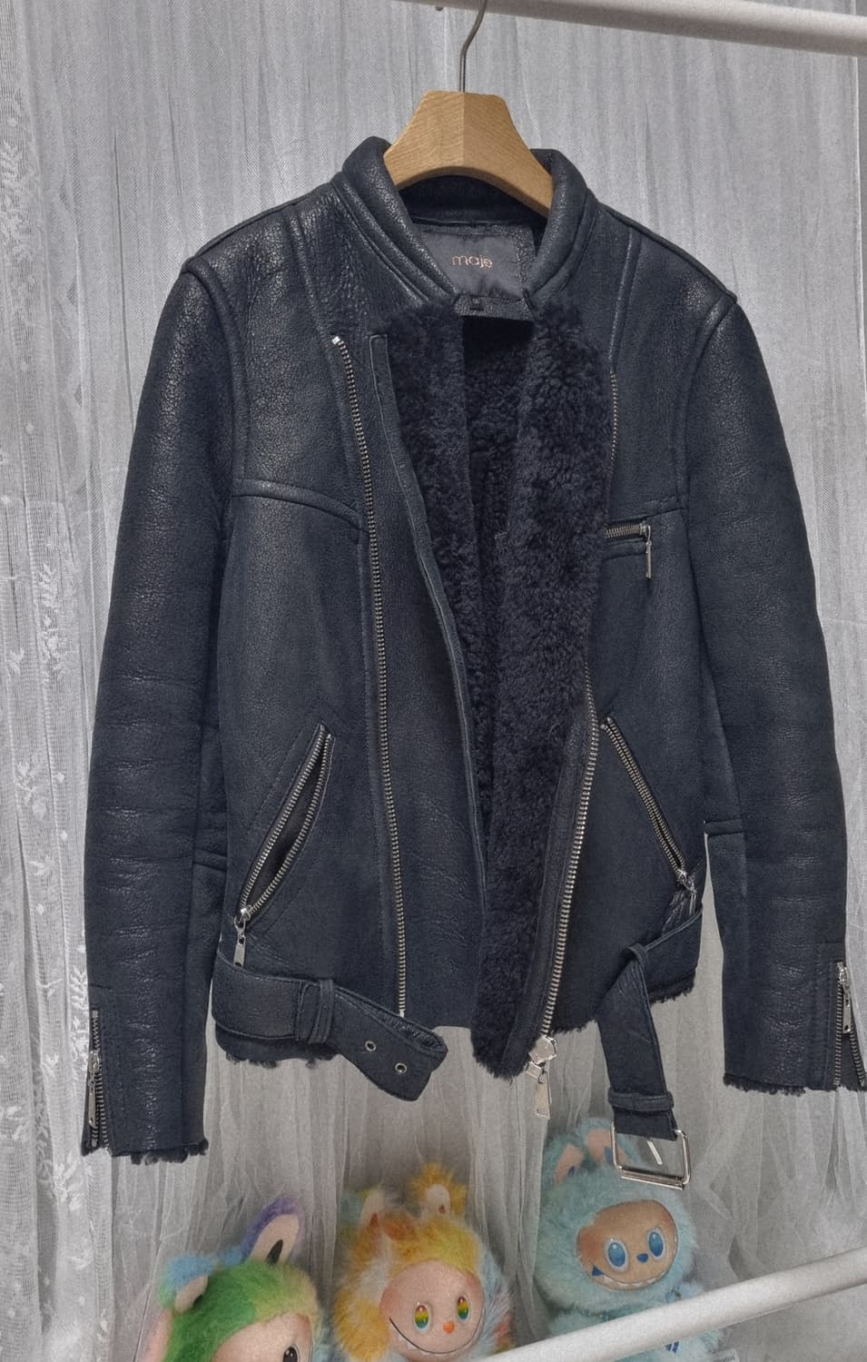 정품) 마쥬  양가죽 무스탕 재킷  상품이미지2