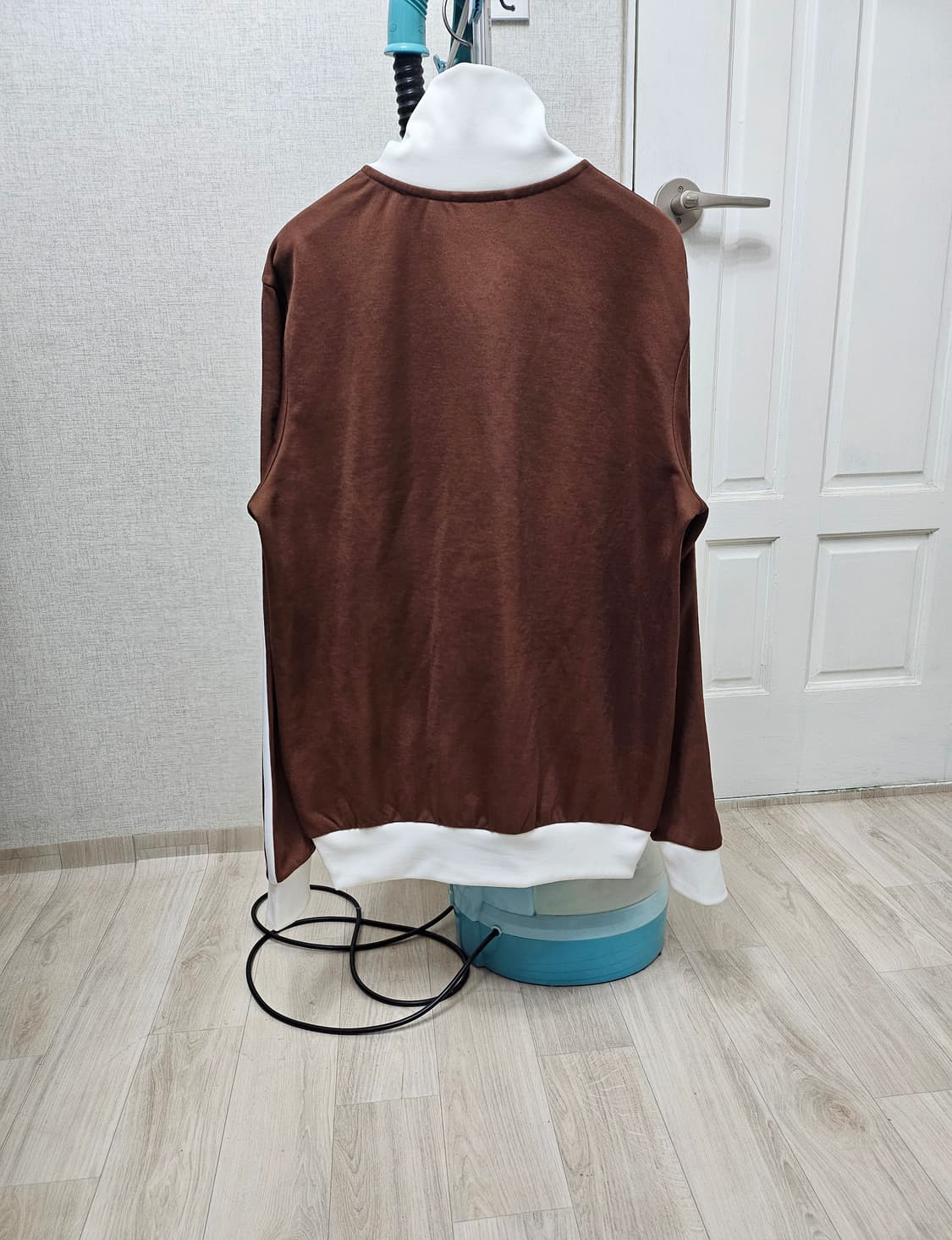 (95~100)M☆초대장급아디다스베켄바우어2중지퍼[화이트브라운]트랙탑져지 상품이미지6