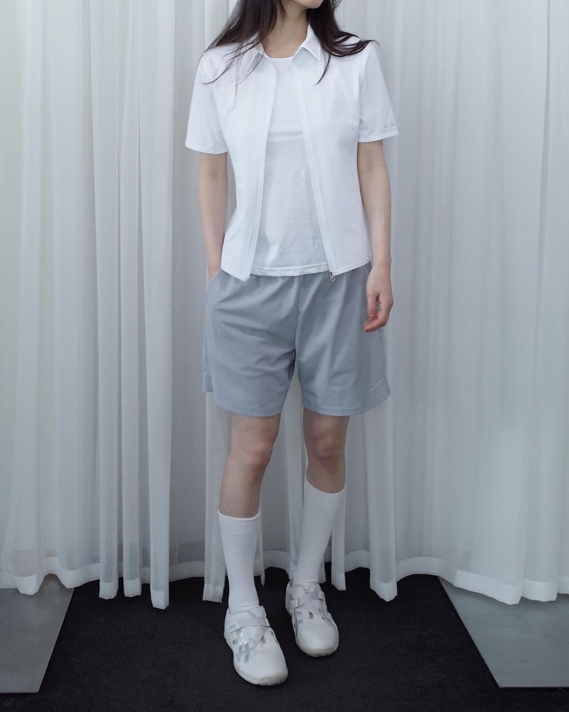 지초이컴포트 25-002 ZIP SHIRT (WHITE) 2사이즈 상품이미지2