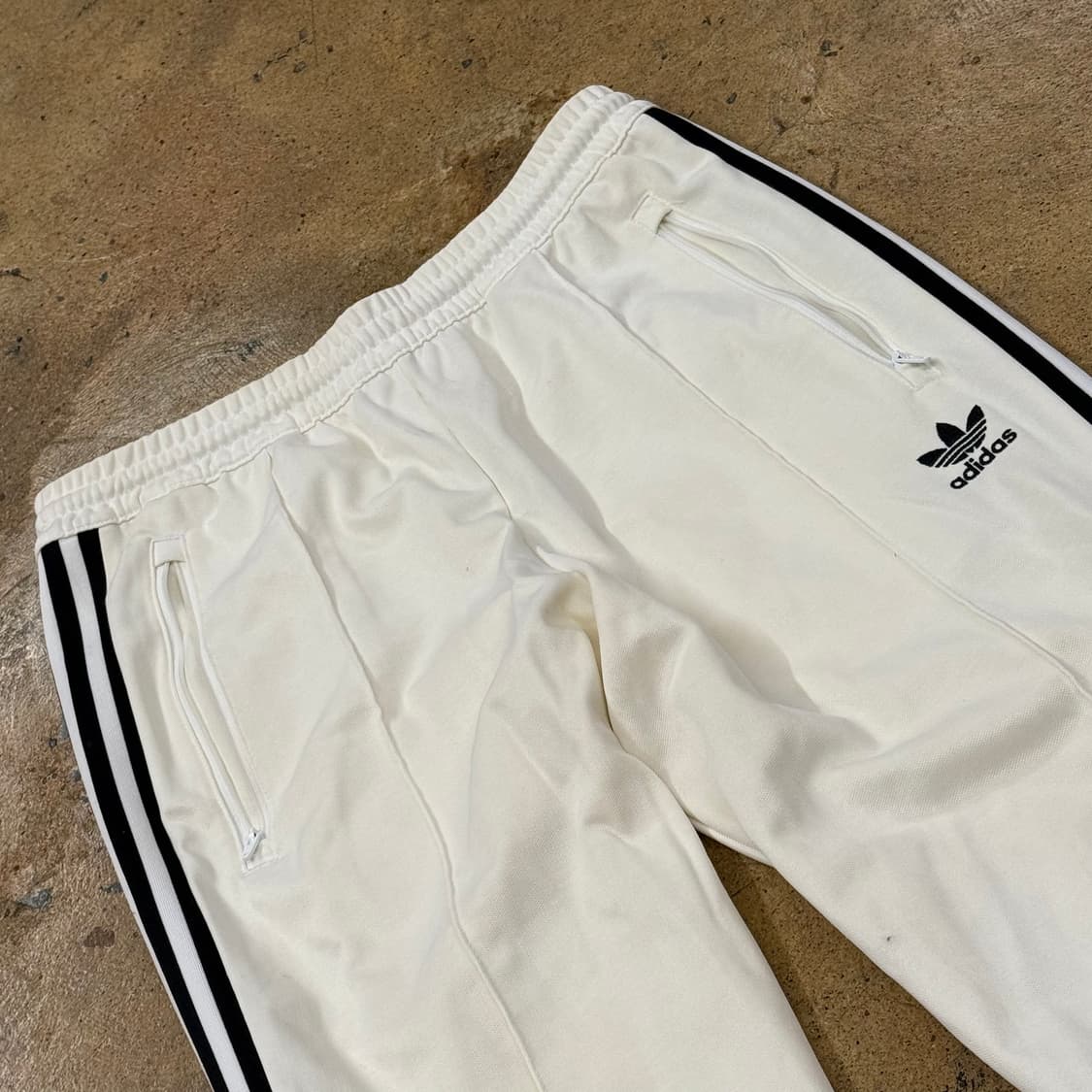 [정품/M] 아디다스 삼선 트랙 바지 아이보리 b16 상품이미지1