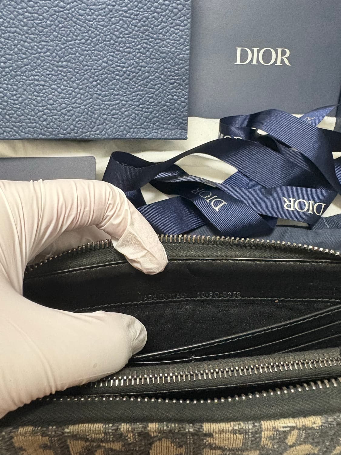 [구성품/정품] 디올 오블리크 자카드 지퍼 장지갑 상품이미지9