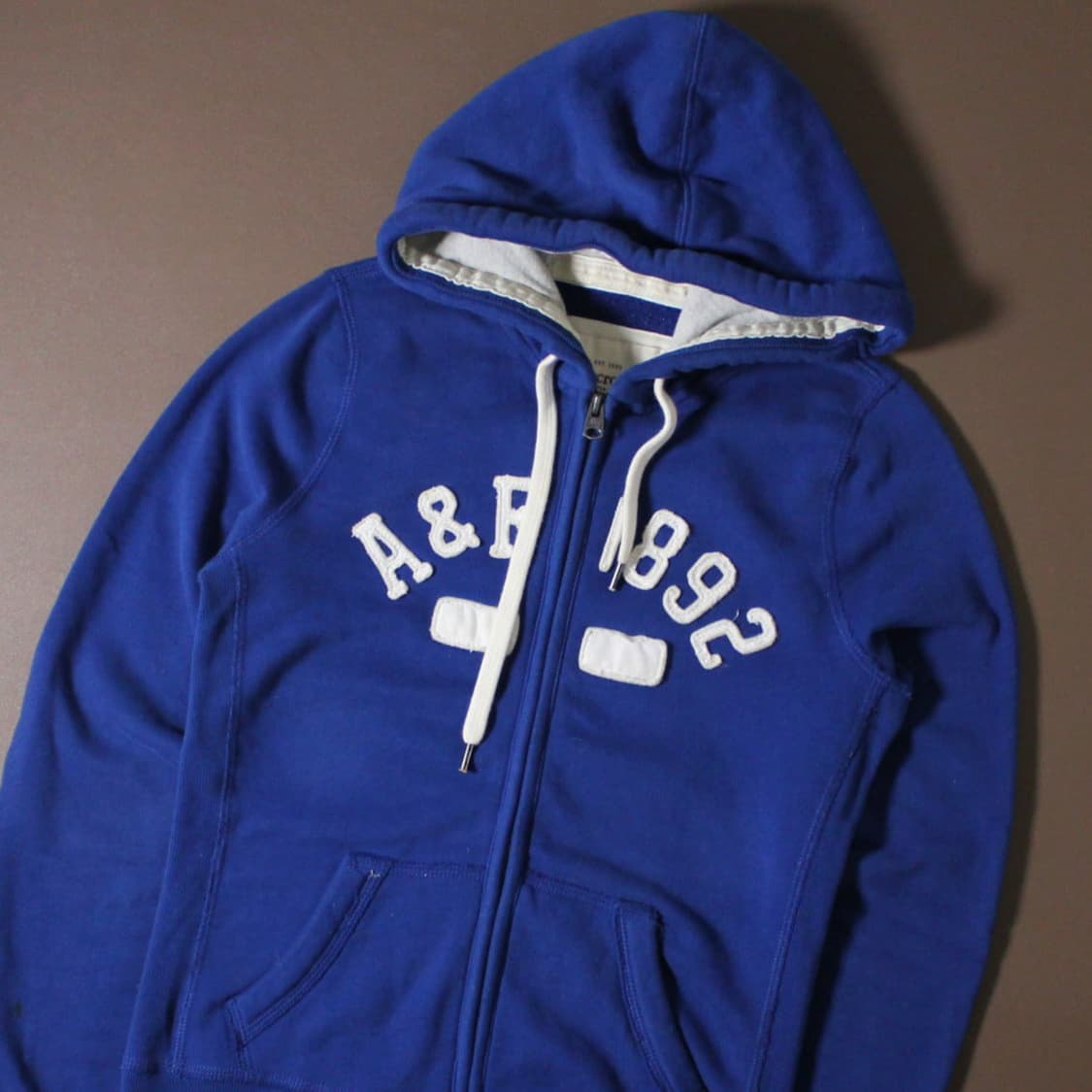 Abercrombie 아베크롬비 블루 기모 후드집업 상품이미지2