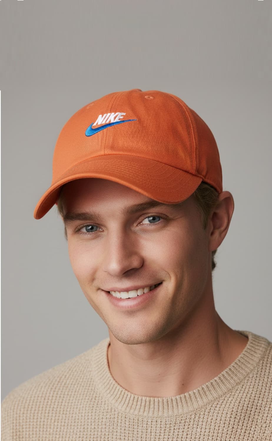 NIKE 나이키 초레어 헤리티지86 오렌지 피치/블루 볼캡 남녀공용 모자 상품이미지1