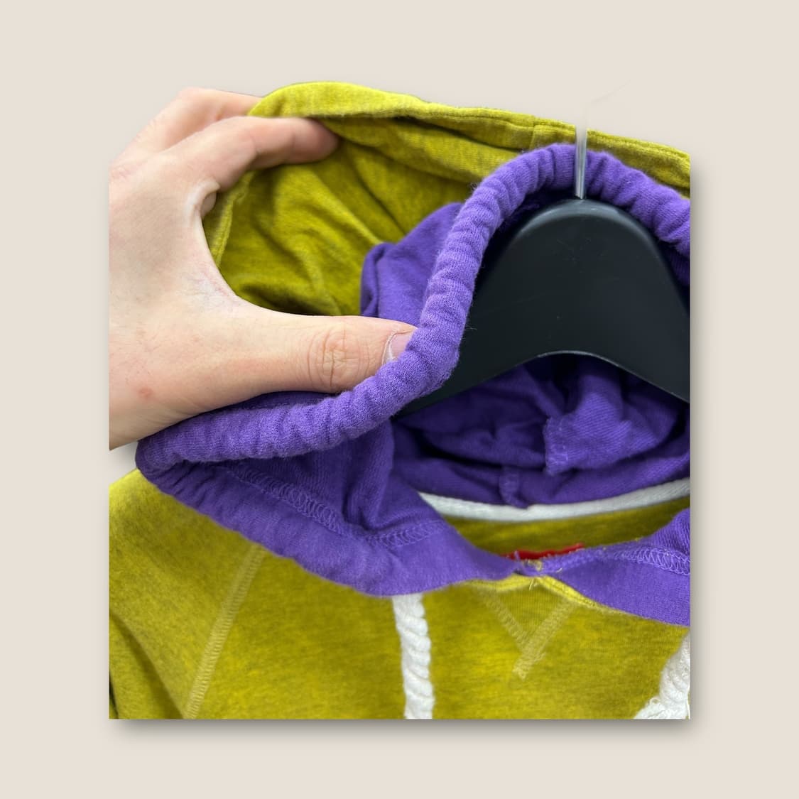L002 graniph 배색 후드 롱 원피스 size OS  상품이미지3