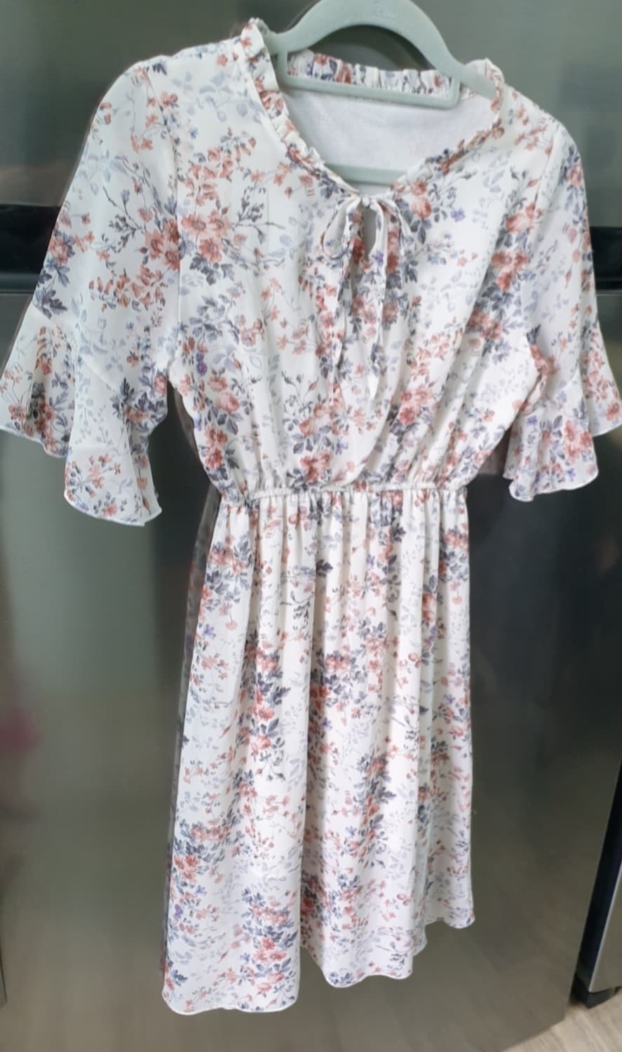 반팔 플라워 원피스3개 상품이미지3