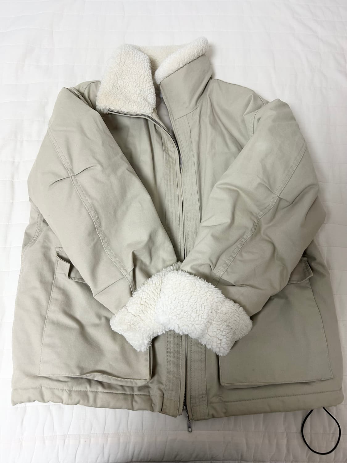 파르티멘토 3M 신슐레이트 보아 플리스 무톤 자켓 베이지 상품이미지1