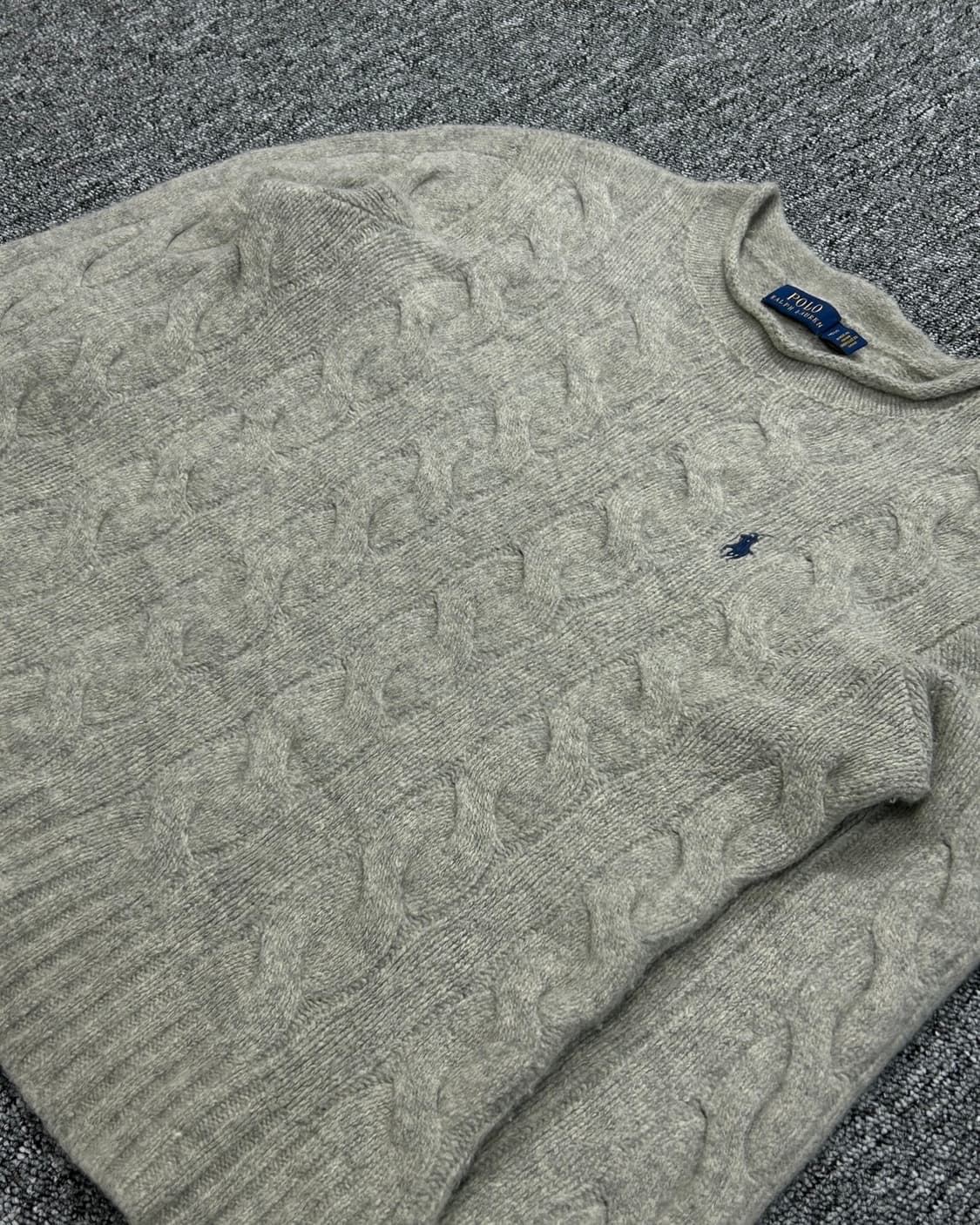 폴로 랄프로렌 꽈베기 케이블 베이지 니트  상품이미지2