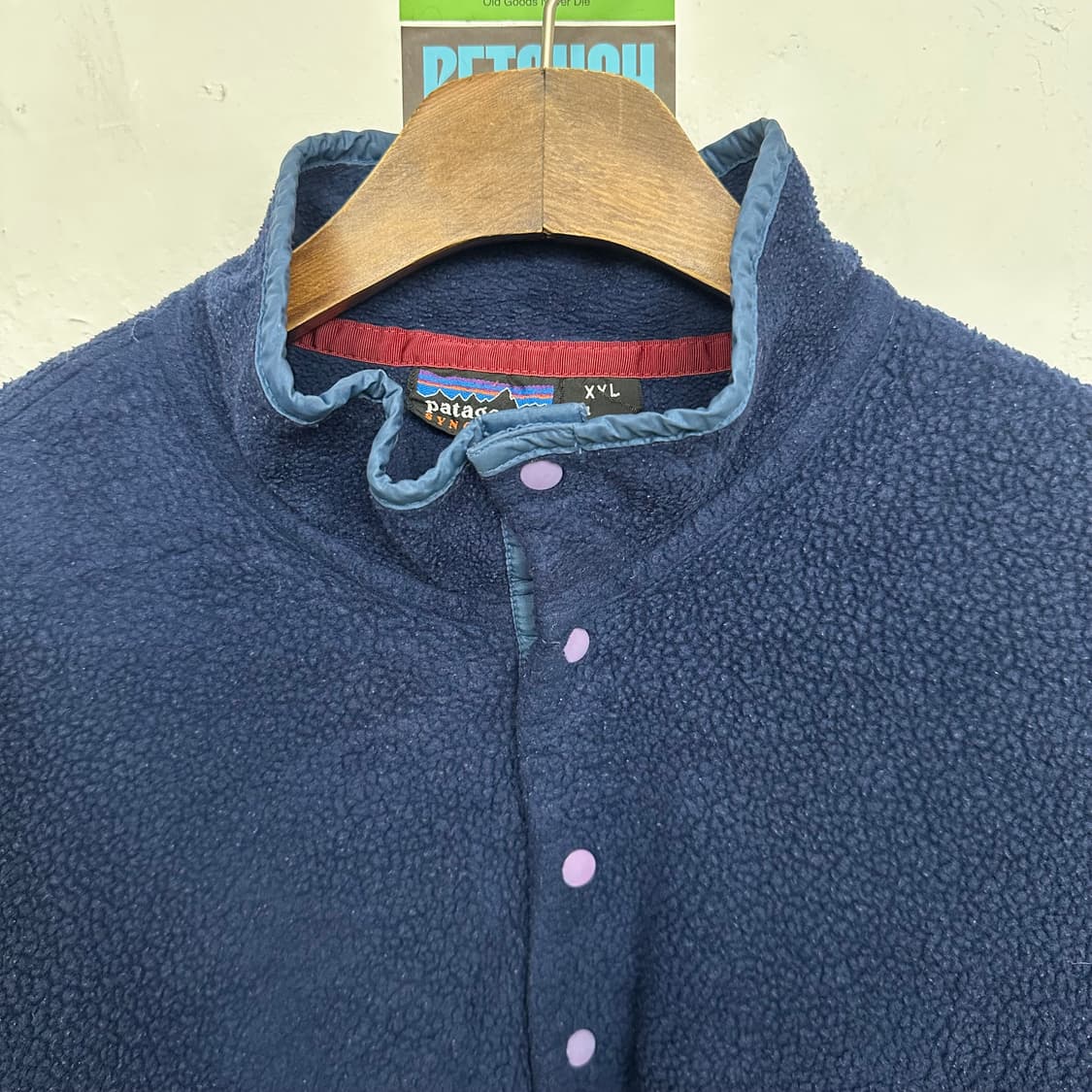 90‘s 파타고니아 신칠라 스냅티 ’네이비‘ 상품이미지3