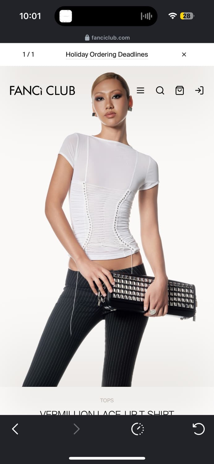 Knwls Fanci club vermillion top s 상품이미지1