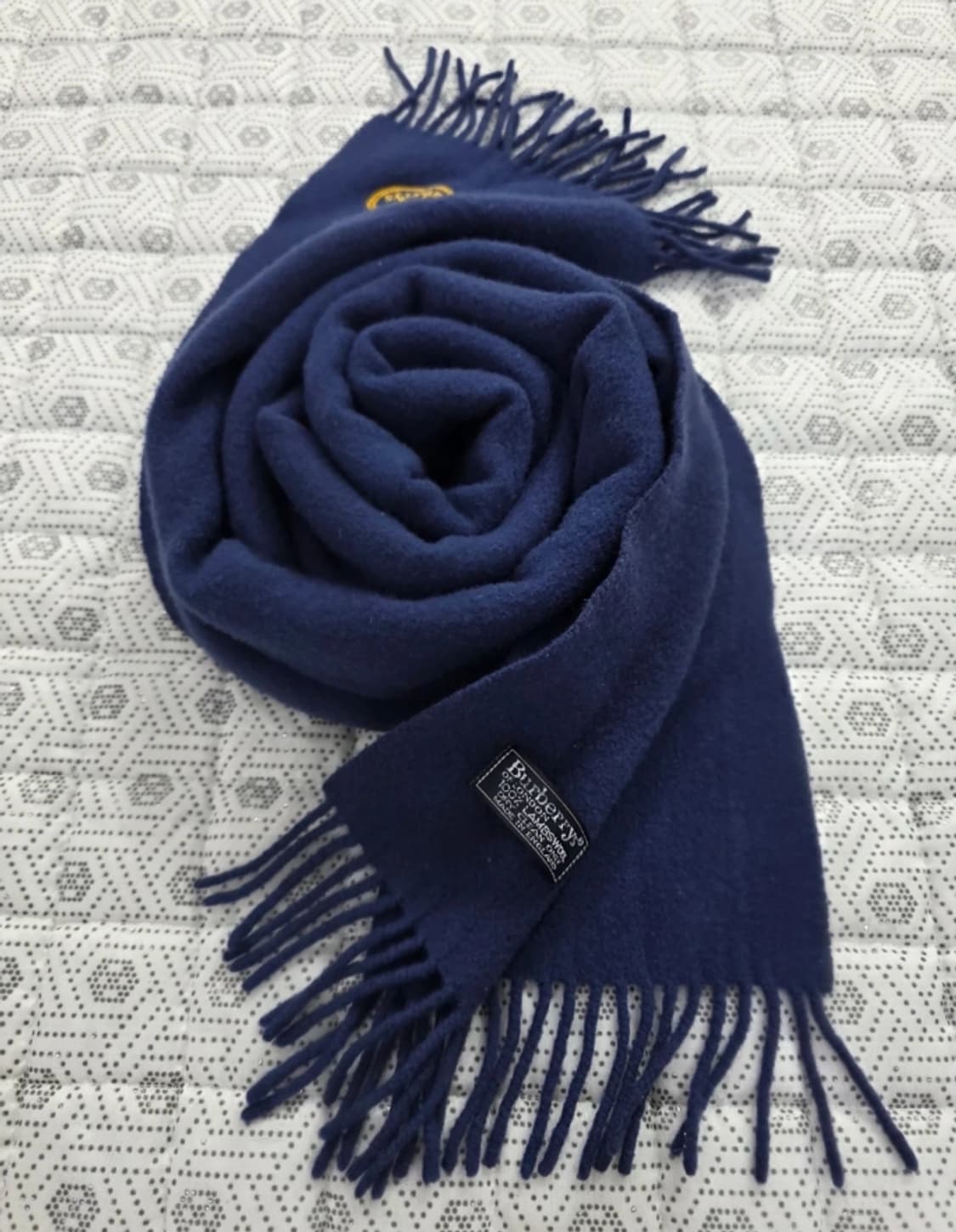 버버리 램스울 머플러 네이비 상품이미지2