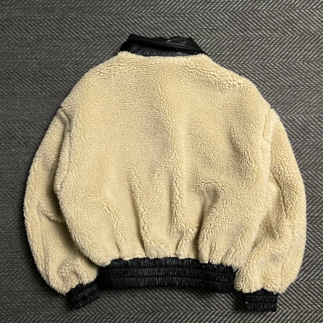 쥬시쥬디 우먼스 리버시블 가죽×플리스 크롭 쉐르파 레더자켓o 5359 상품이미지7