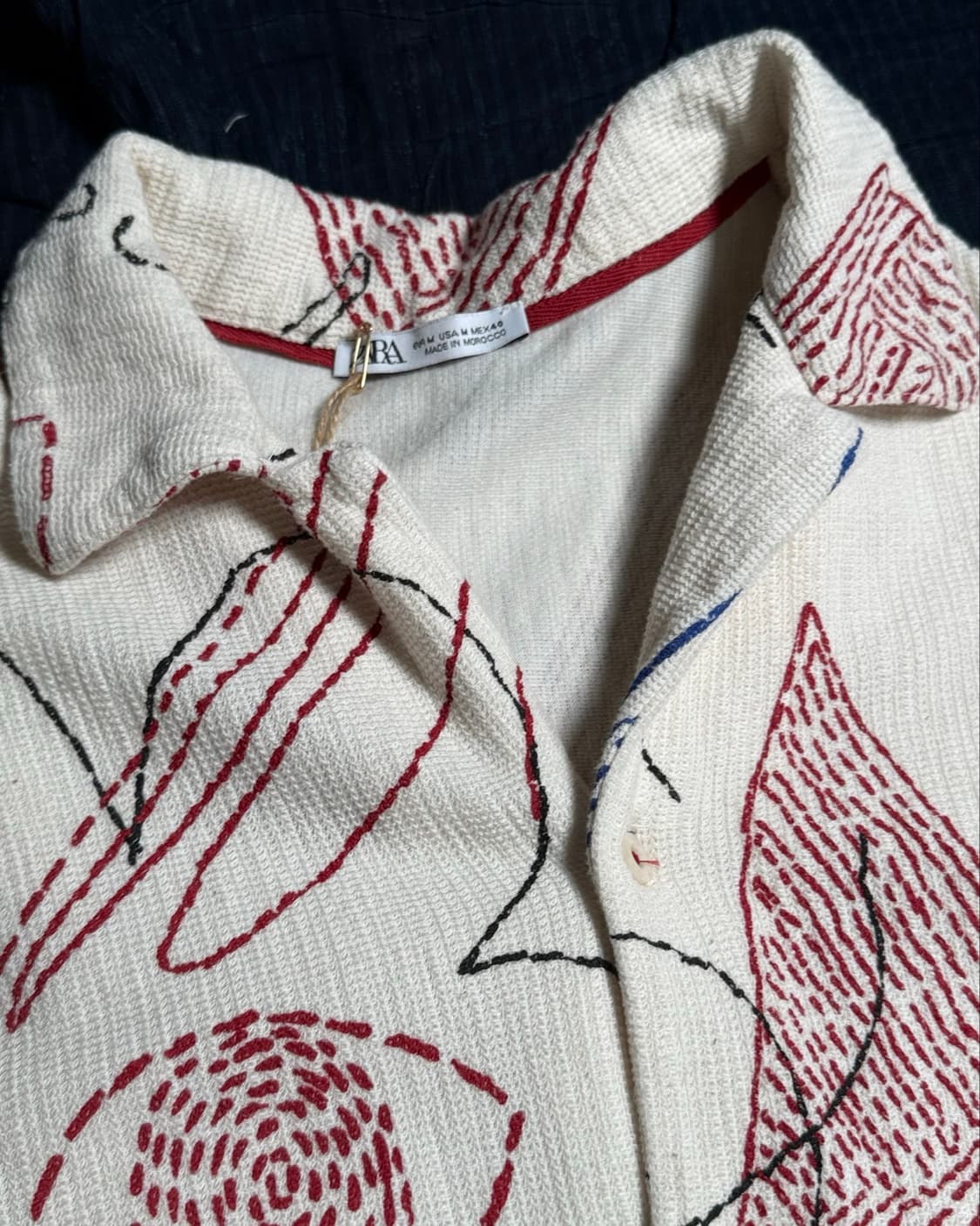 Zara 패턴 숏슬리브 셔츠 M 상품이미지2