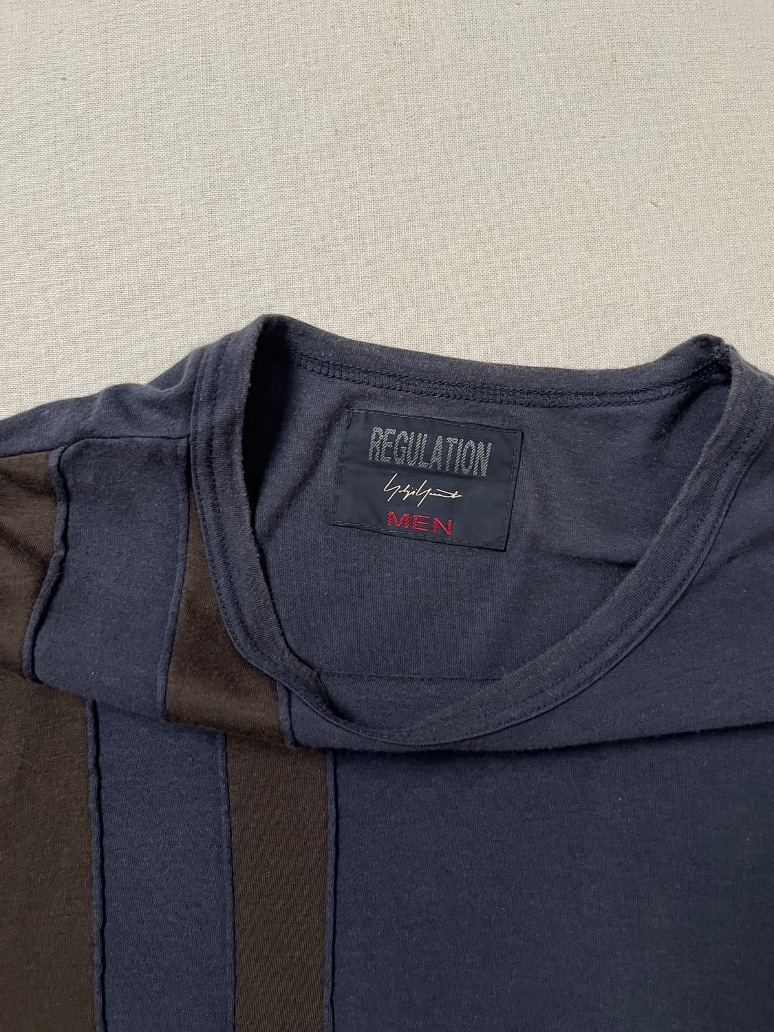 요지야마모토 regulation 배색 티셔츠 yohji yamamoto 상품이미지5