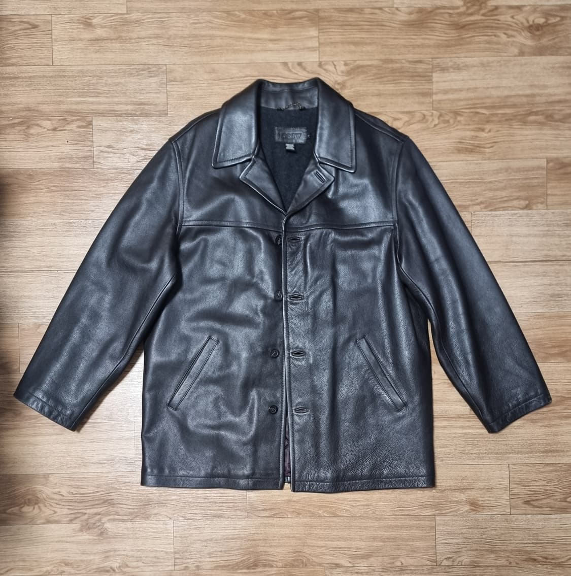 jcrew j.crew 제이크루 레더 카코트 다크 브라운 L 상품이미지1