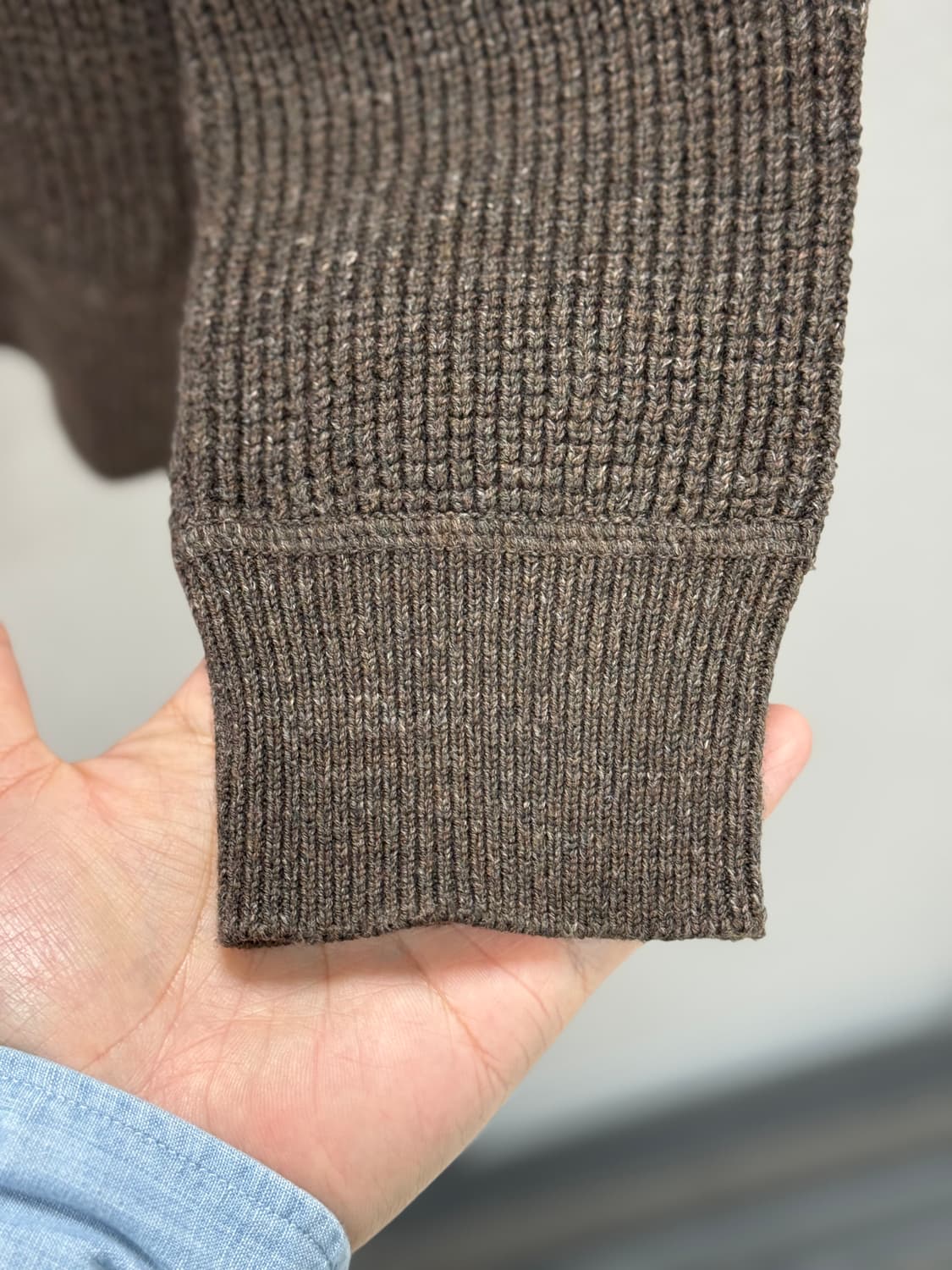 더블알엘 와플 니트 코튼 울 스웨터 / L 상품이미지3