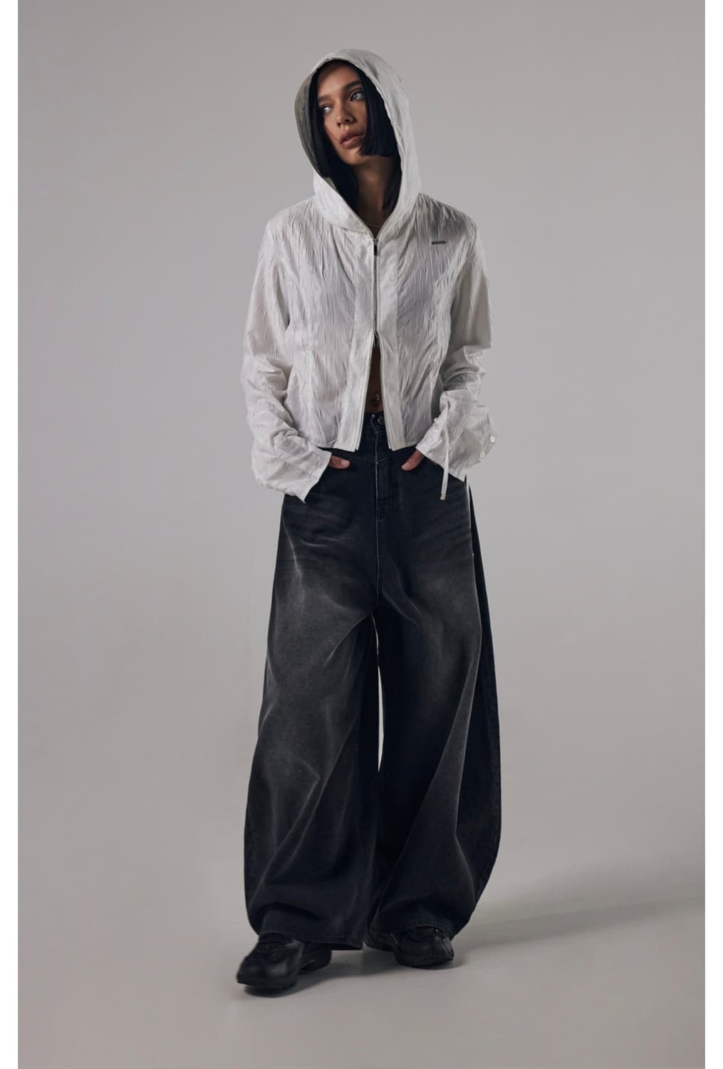 트리밍버드 Front Yoke Denim Pants [ Black ] 상품이미지1