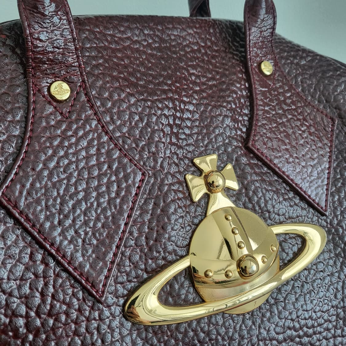 Vivienne Westwood 비비안웨스트우드 정품 금장 토트백 라지종 상품이미지4