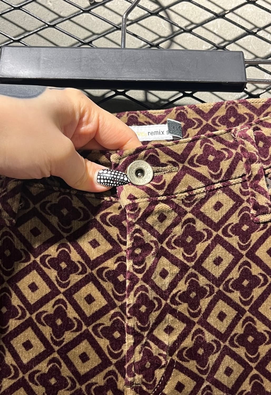 Nuve remix style 벨루어 부츠컷 팬츠 상품이미지4