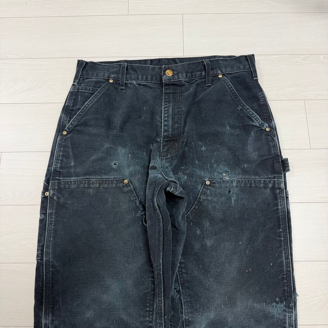 OG 빈티지 칼하트 더블니 B01 BLK 상품이미지3