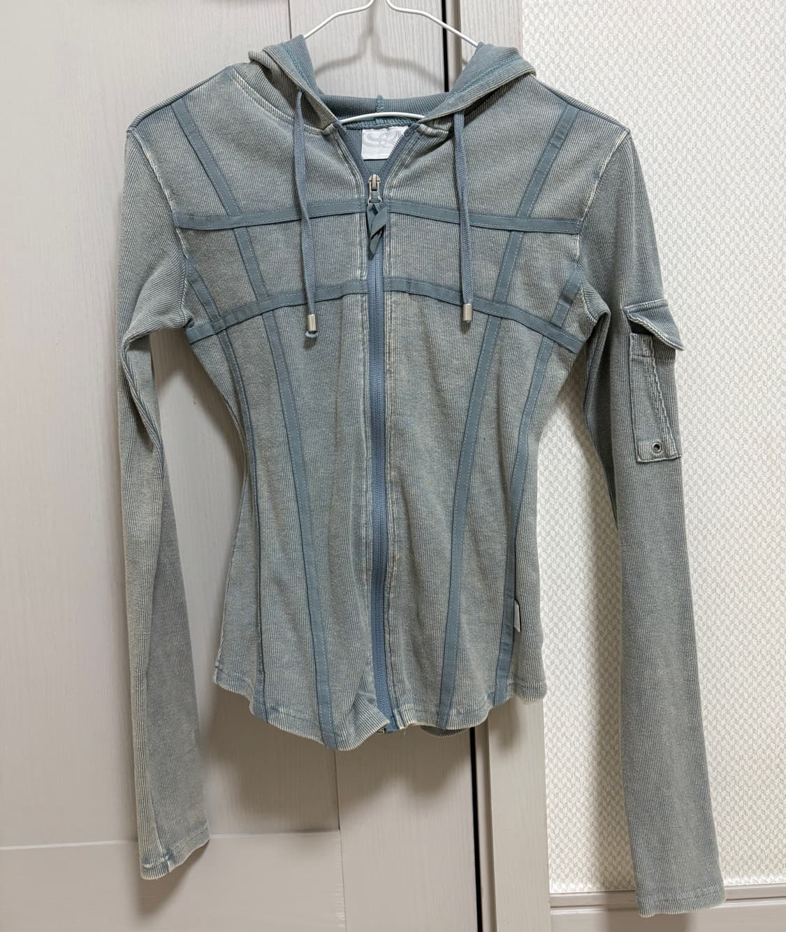 스컬프터 워시드 본디지 후디 세이지 m 상품이미지6