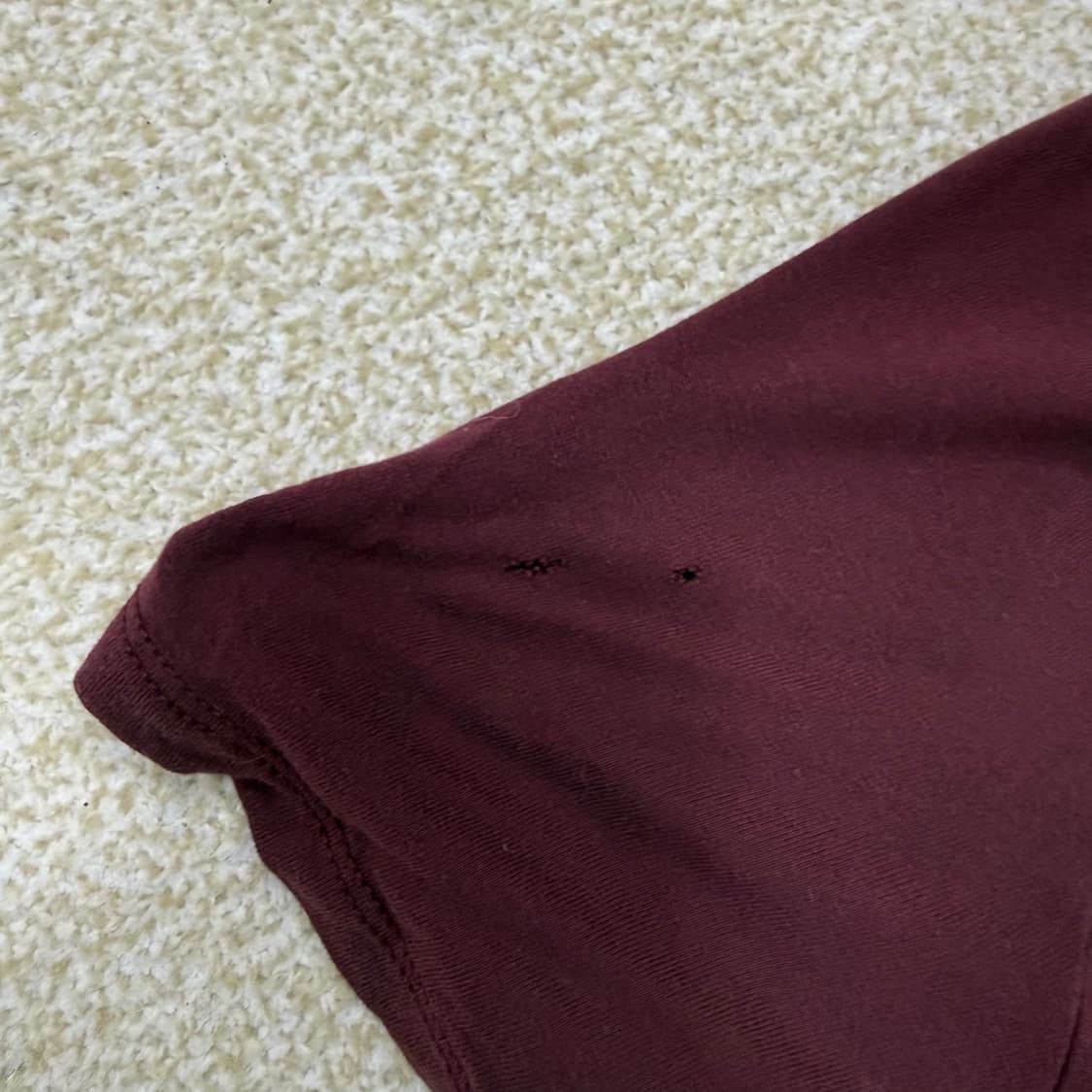 S 알렉산더왕 버건디 유넥 반팔티 0213T1 상품이미지3