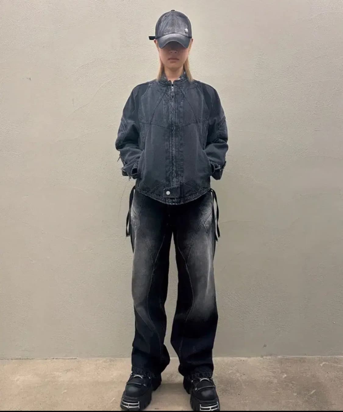 코스트퍼킬로 PULL BACK DENIM PANTS 풀백 팬츠 L 미노이 상품이미지4