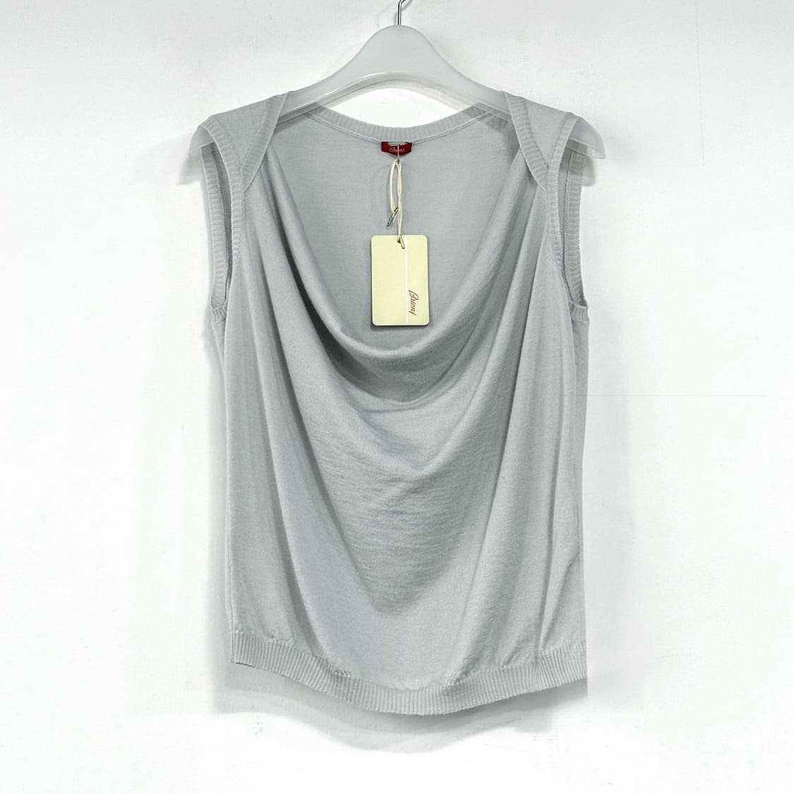 브리오니 드레이프 슬리브리스 탑 [새상품] 상품이미지1