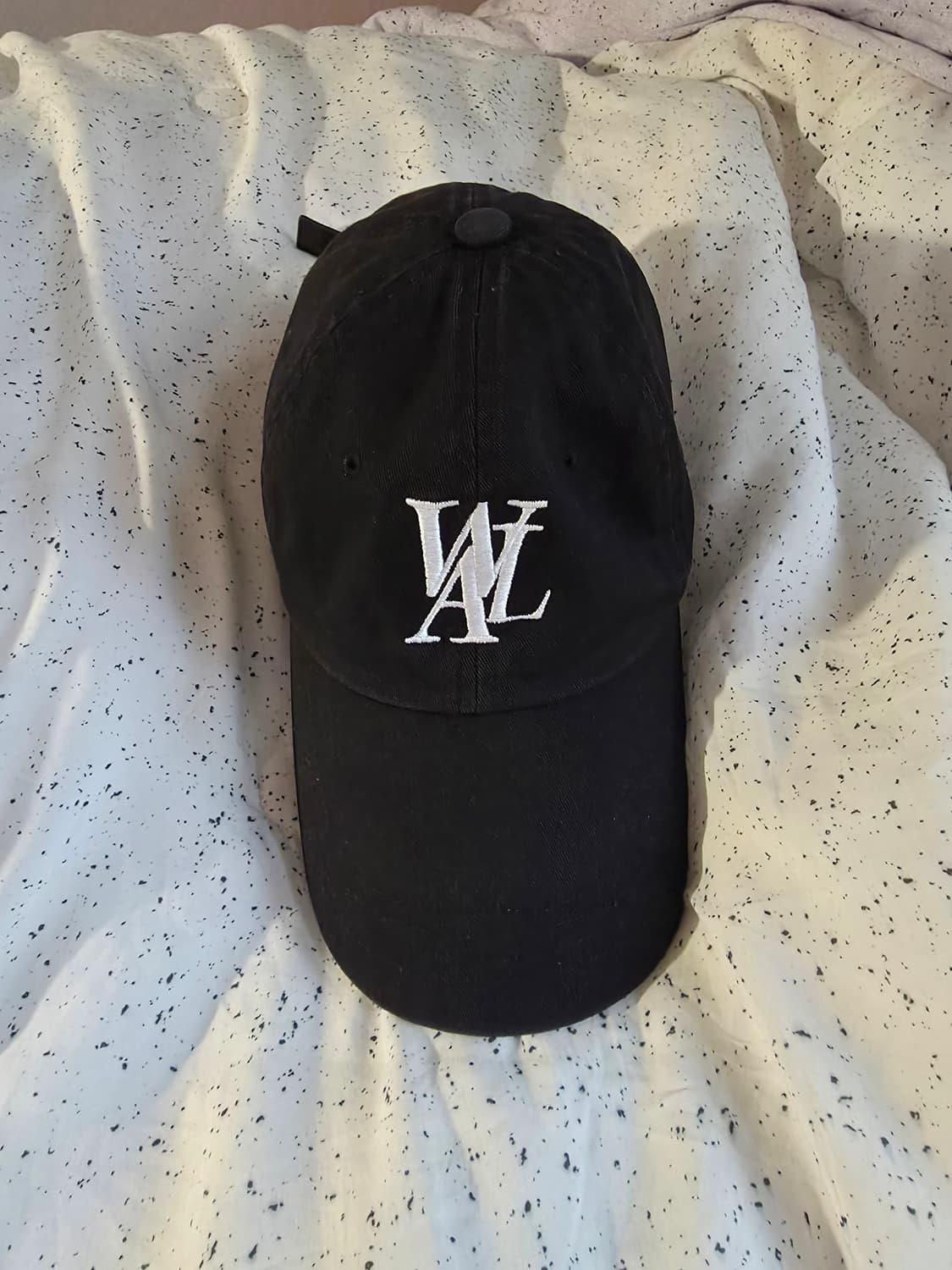 우알롱 볼캡 모자 블랙 상품이미지1