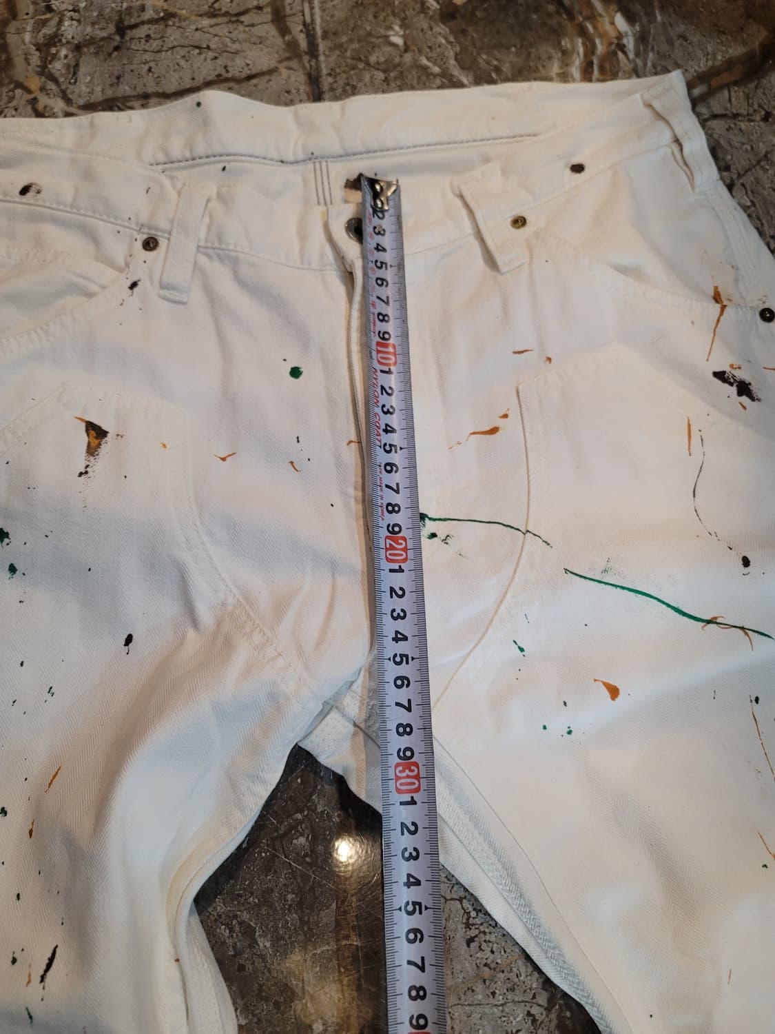 아이언하트 헤링본 더블니 페인트 워크팬츠  상품이미지6