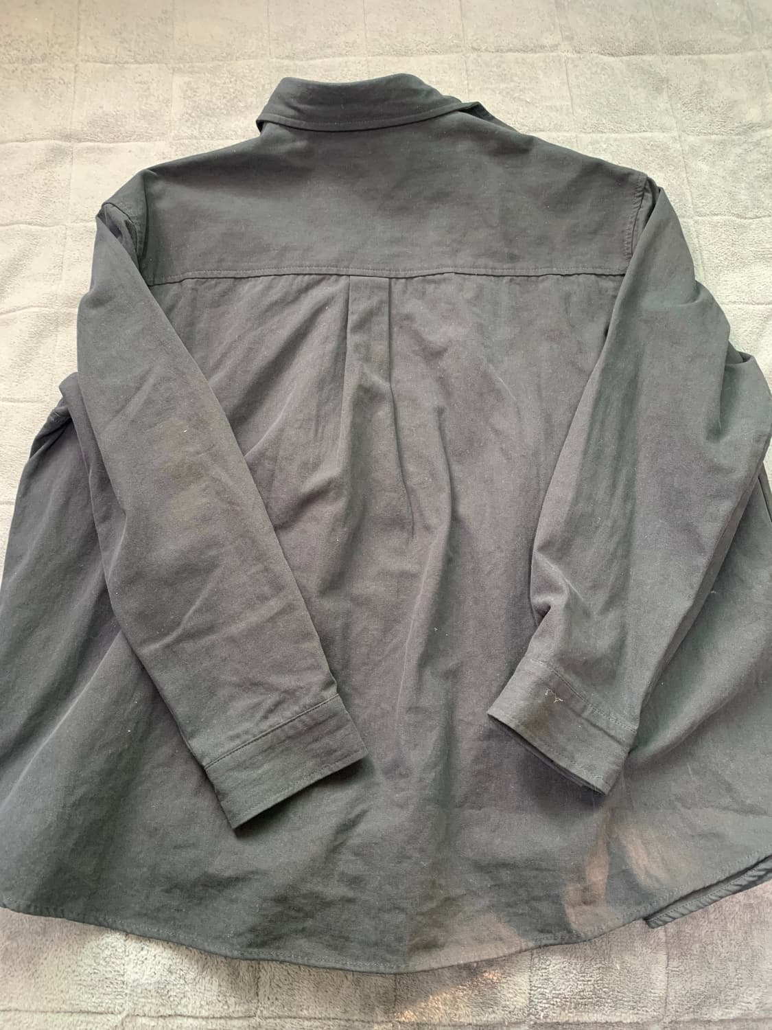 GLW 블랙 오버핏셔츠 상품이미지6