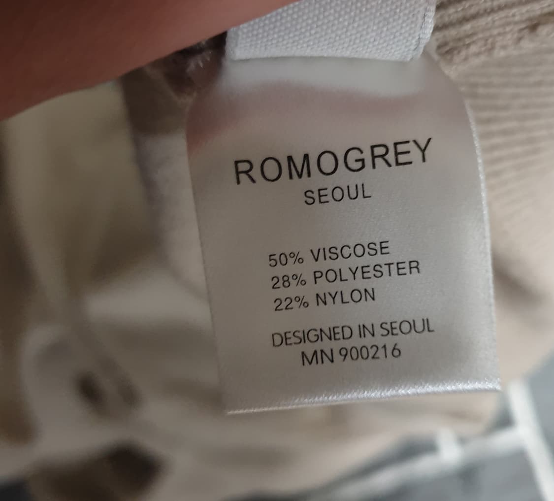 REMOGREY서울 비스코스 목폴라 니트 오트밀 (M) 상품이미지2