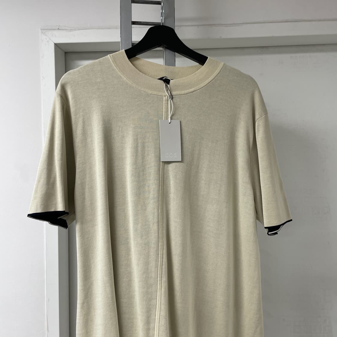 COS 코스 베이지 반팔 티셔츠 새상품 L 상품이미지2