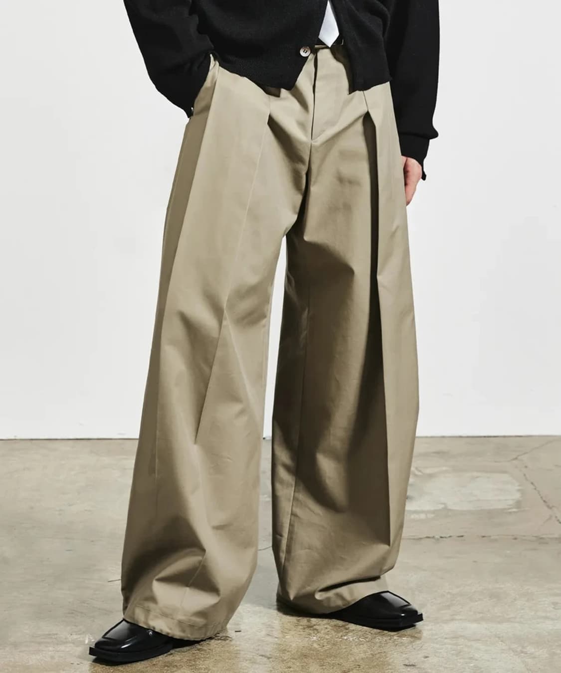 엘무드 LMOOD 검도 치노 와이드 팬츠 PN7793 상품이미지2