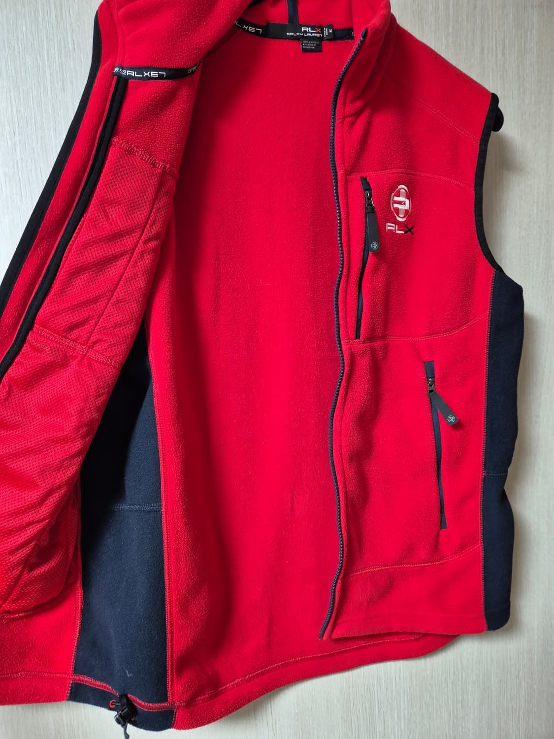 (정품) 폴로 랄프로렌 RLX 성조기 플리스 집업조끼 후리스베스트  상품이미지5