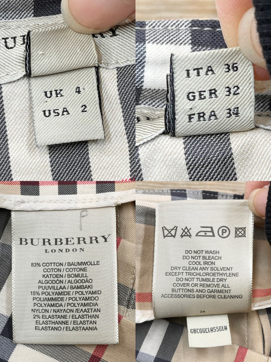 버버리 노바 체크 벨티드 스커트 상품이미지6