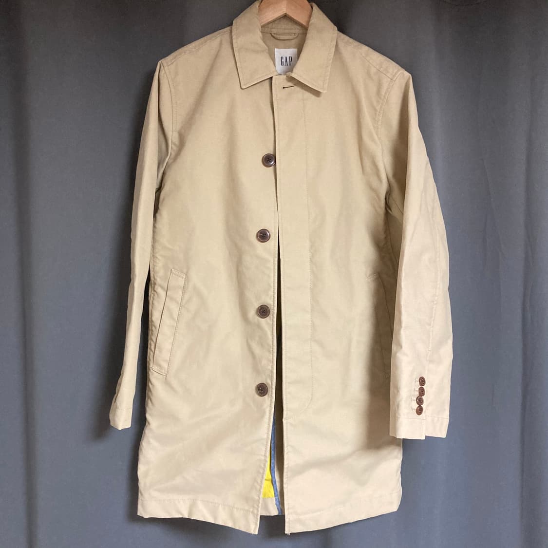 갭 GAP 베이직 롱 자켓/코트(XS, 베이지) 상품이미지3