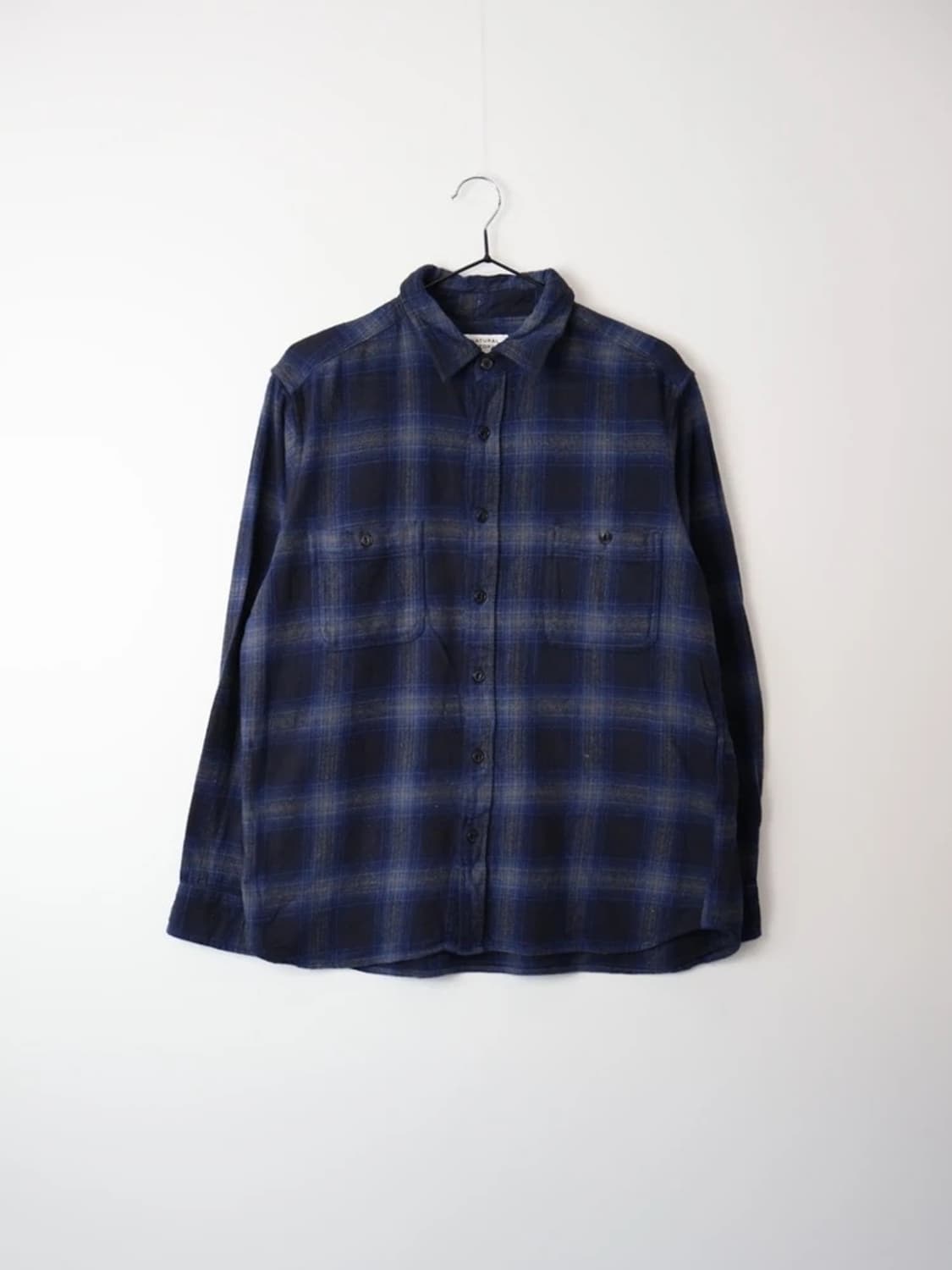 Natural Story Blue Check Flannel Shirt 상품이미지3