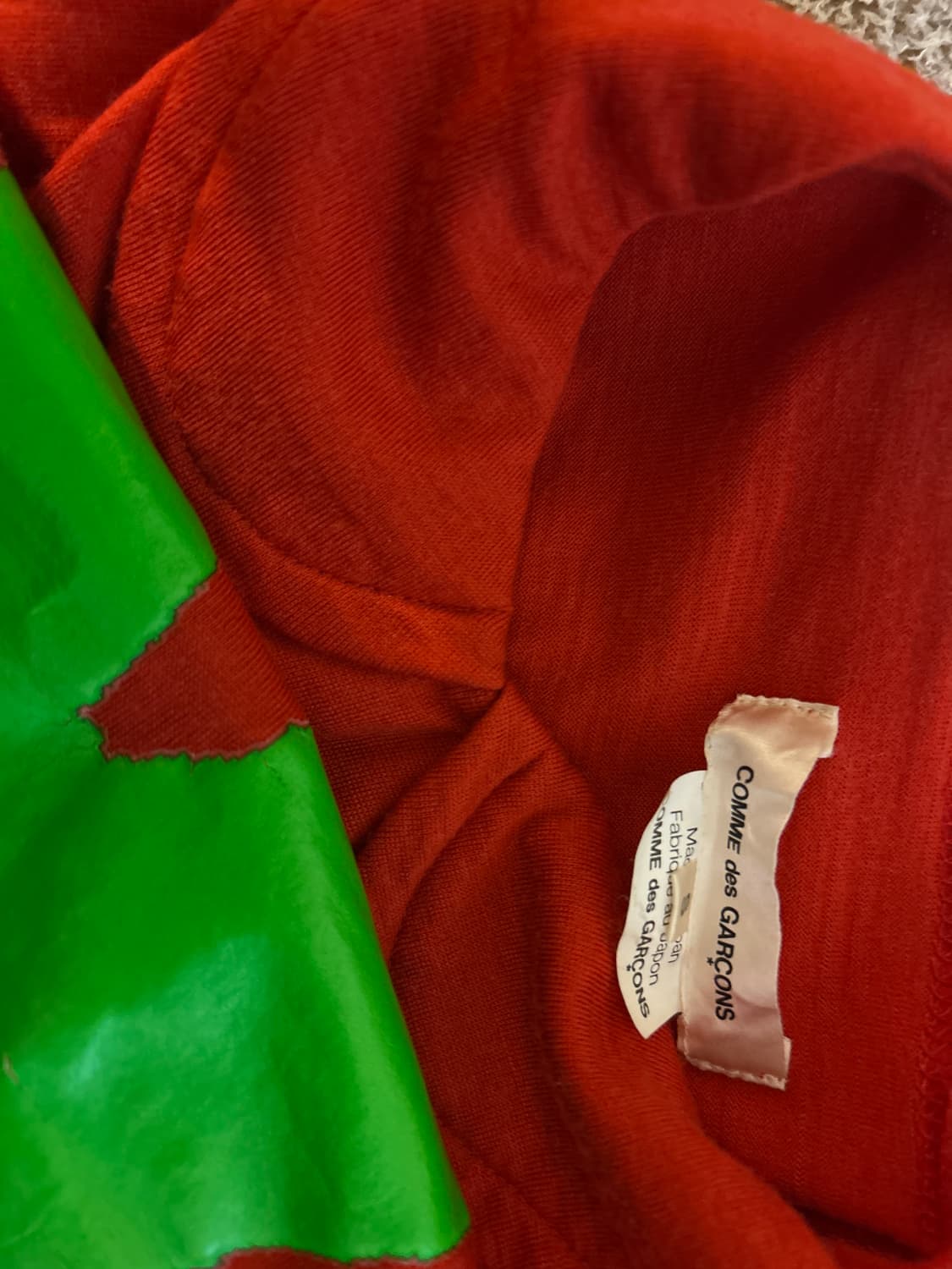 꼼데 가르송 다자이너 2d 라인 토마토 슬리브  상품이미지4