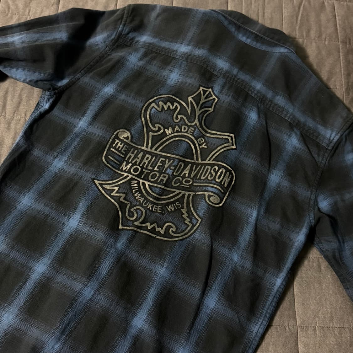 할리데이비슨 체크 셔츠 s 상품이미지2