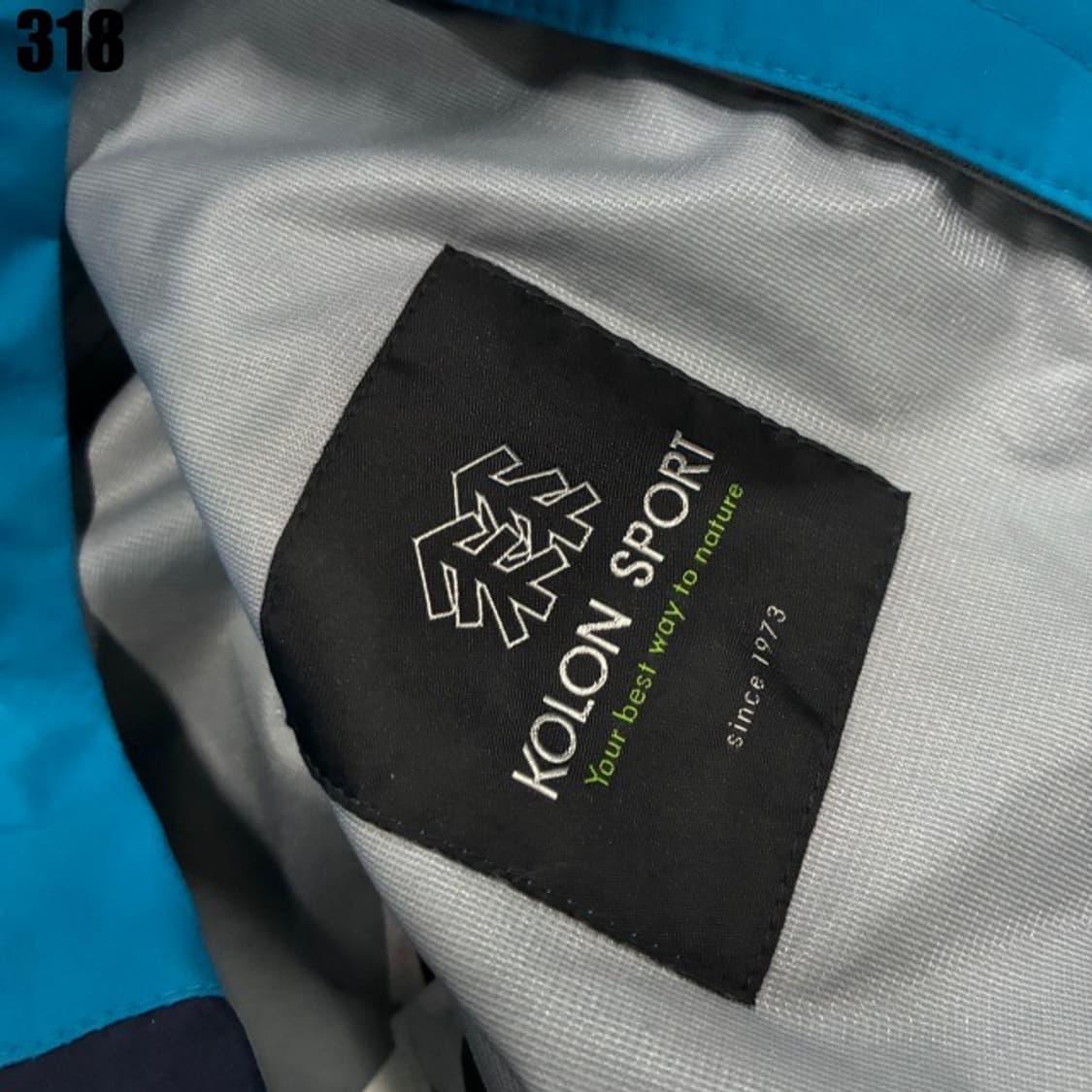 코오롱스포츠 블루 바람막이  상품이미지3