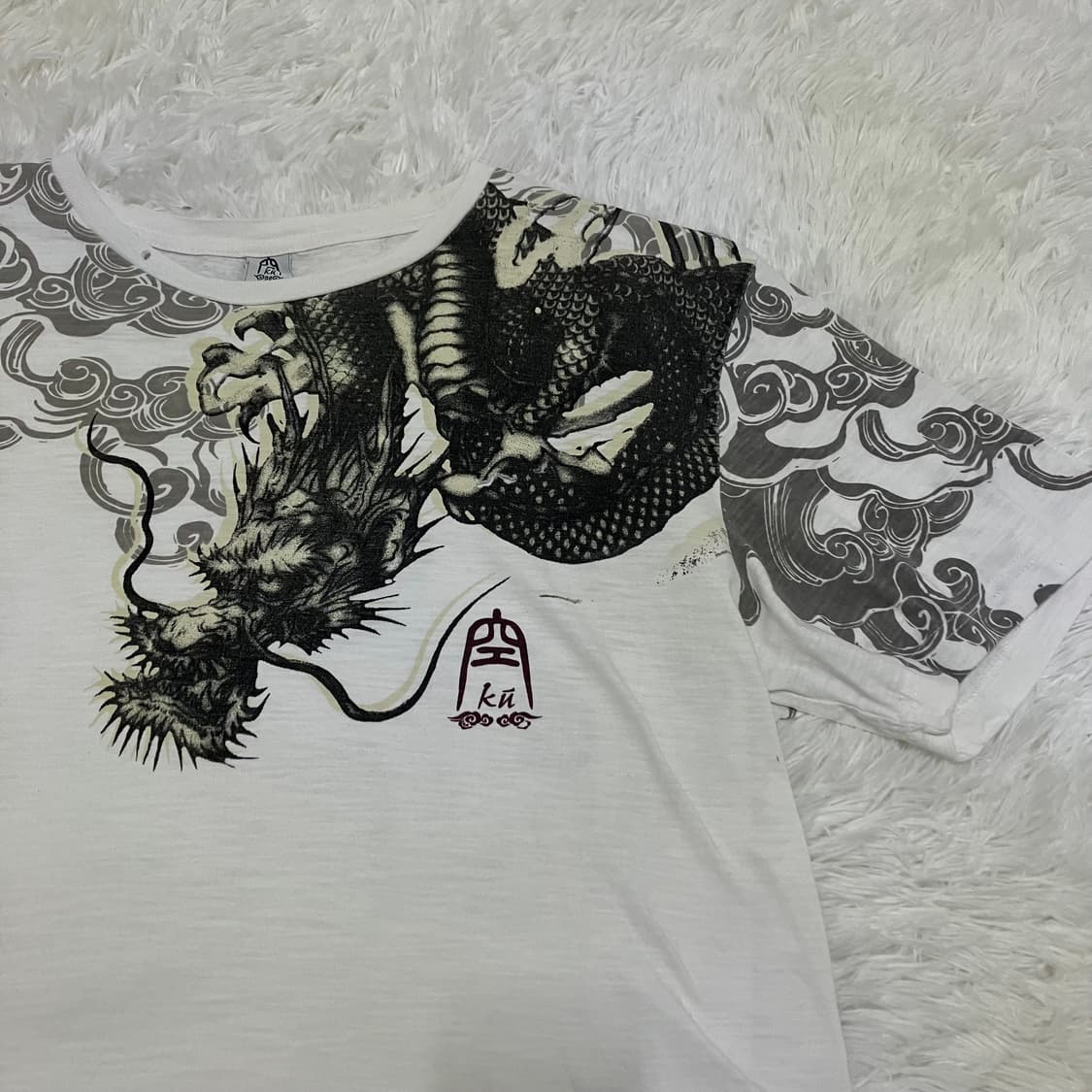 빈티지 오리엔탈 드래곤 반팔 o-893 y2k 스트릿 모리 갸루 일본빈티 상품이미지5