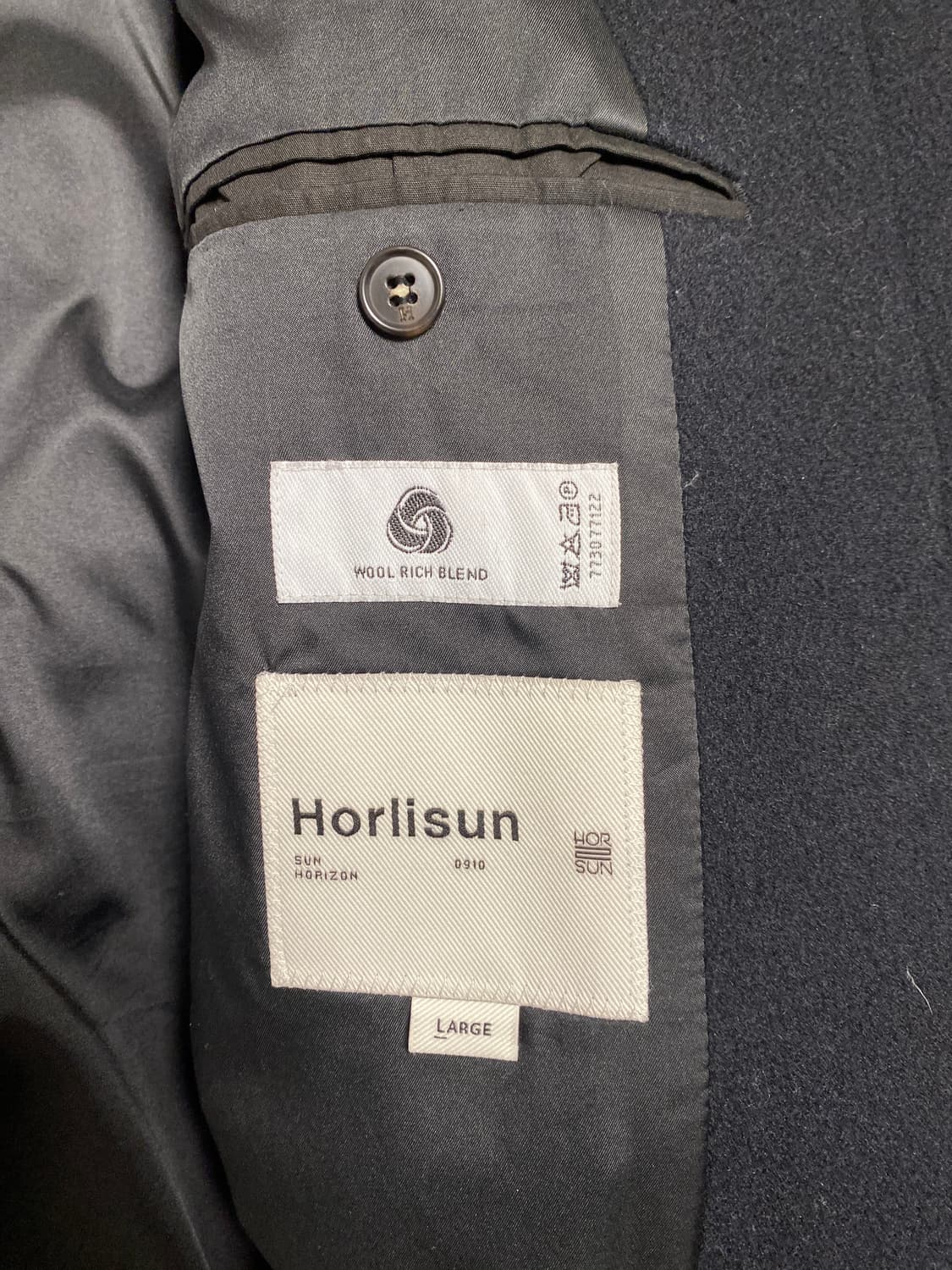 홀리선 후드 네이비 코트 상품이미지3