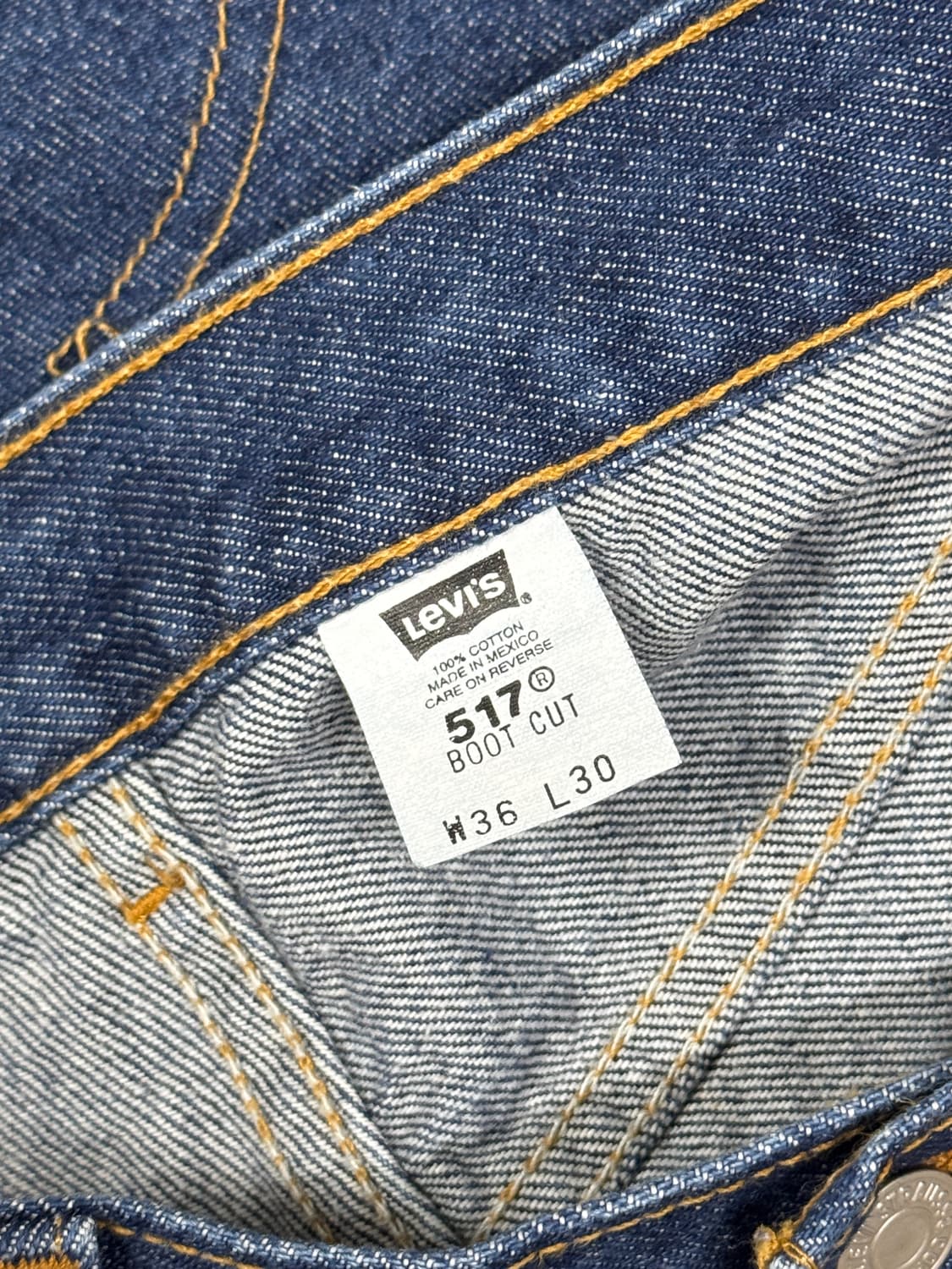 [36/30] 리바이스 517 부츠컷 생지 인디고 상품이미지4