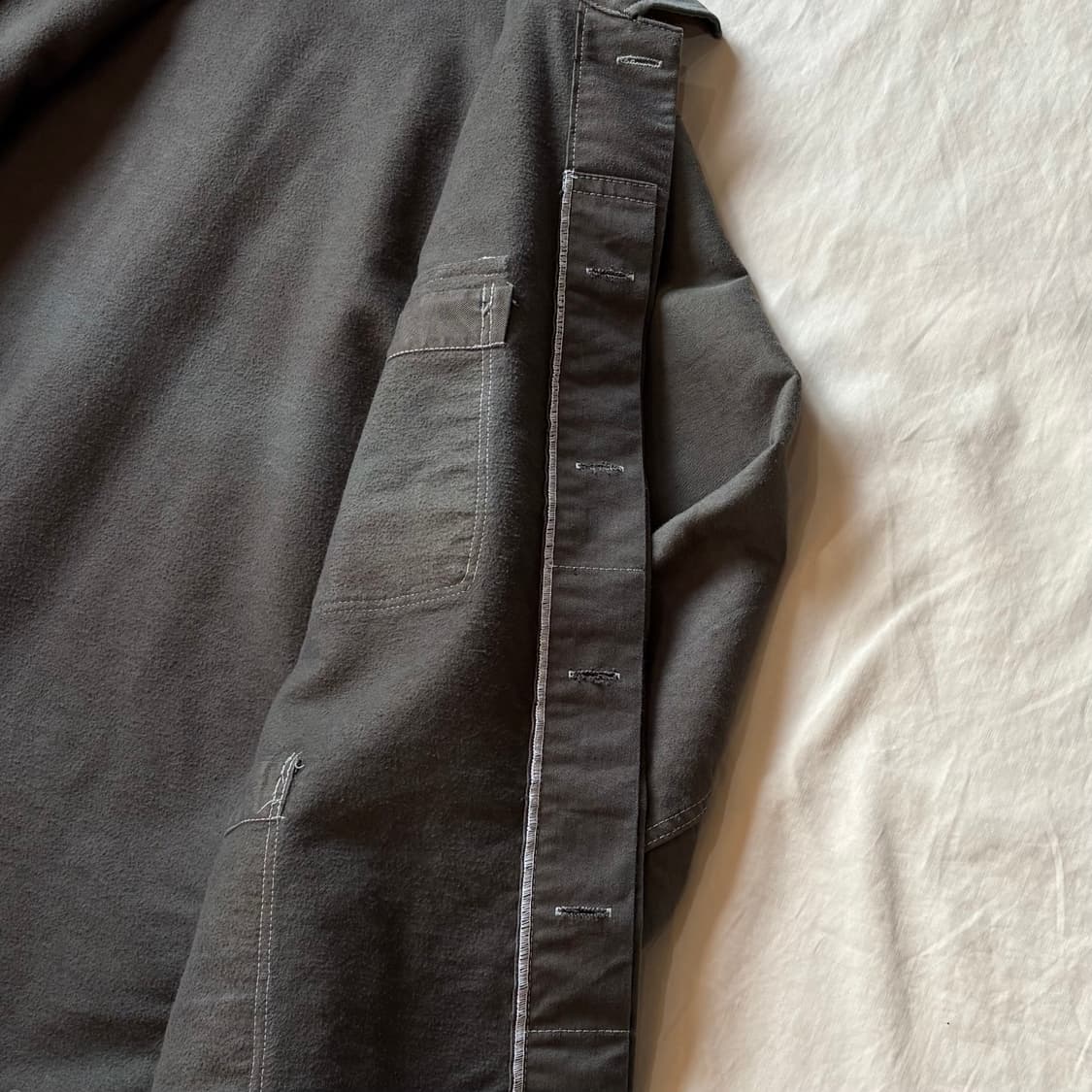 [54] 90s 독일 rofa 올리브드랩 헤비 몰스킨 워크 자켓 상품이미지7