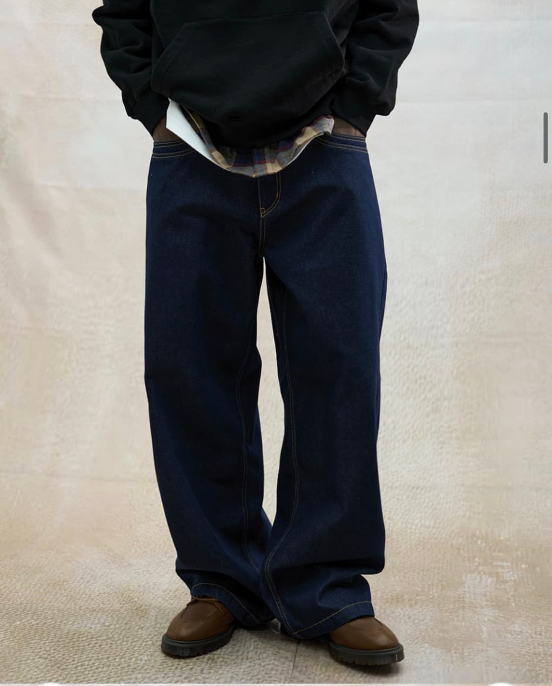 (L) 테이크이지 벌룬 와이드핏 데님팬츠 (인디고블루) 판매 상품이미지6